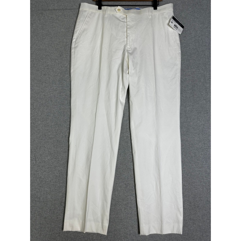 NWT Tommy Hilfiger Dress Pants Mens 38x32 White THFlex Stretch Suit Separates